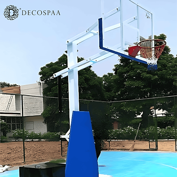 Basketball Pole Movable & Height Adj. By Jack System