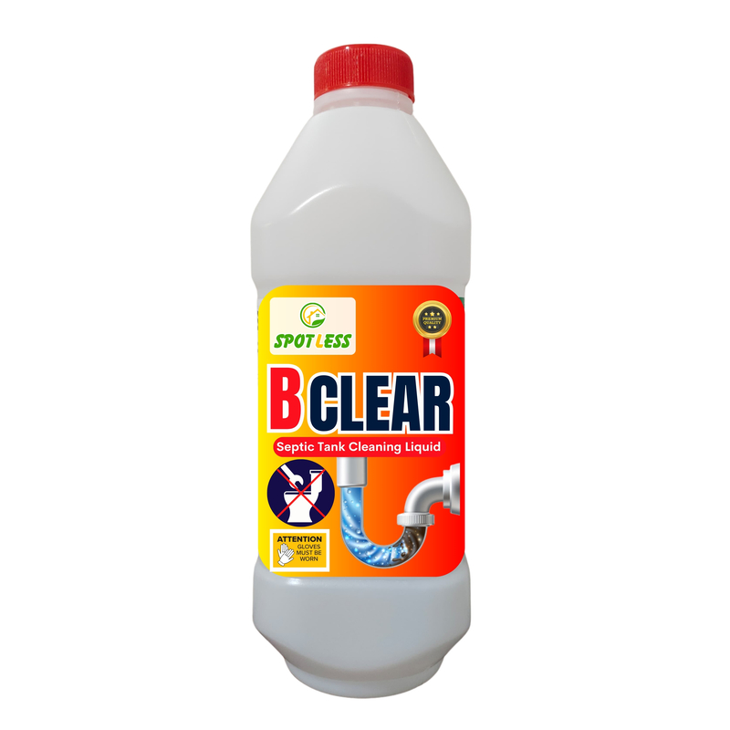 BClear Septic Tank Cleaner | Powerful Enzyme Formula for Odor Control & Waste Breakdown (1000ml)