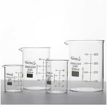 Lab tech Beaker Glass 100 Ml Borosilicate Glass