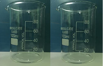 Lab tech Beaker Glass 100 Ml Borosilicate Glass