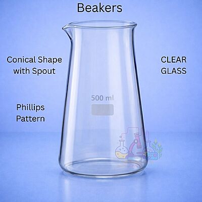 Beakers Conical Shape with spout (Phillips Pattern)