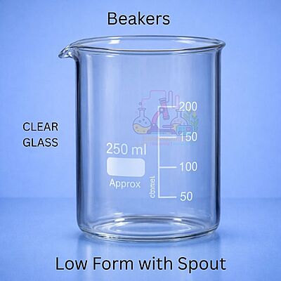 Beakers Low form with spout - CLEAR