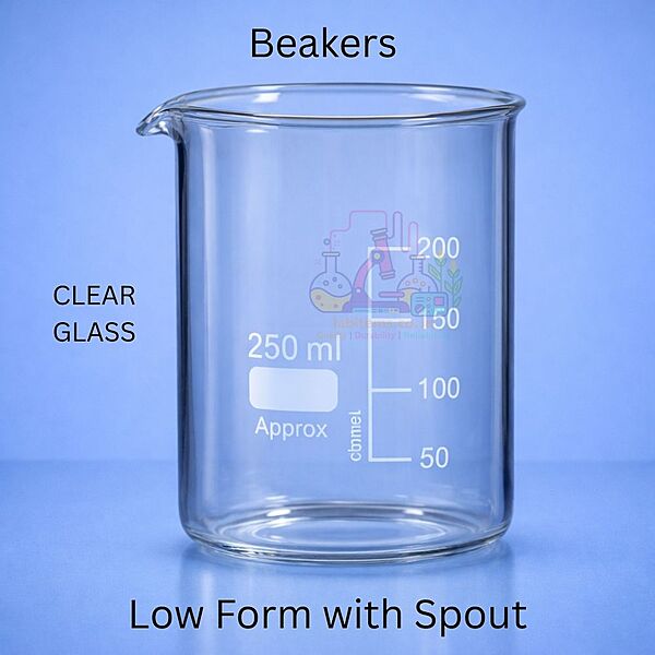 Beakers Low form with spout - CLEAR