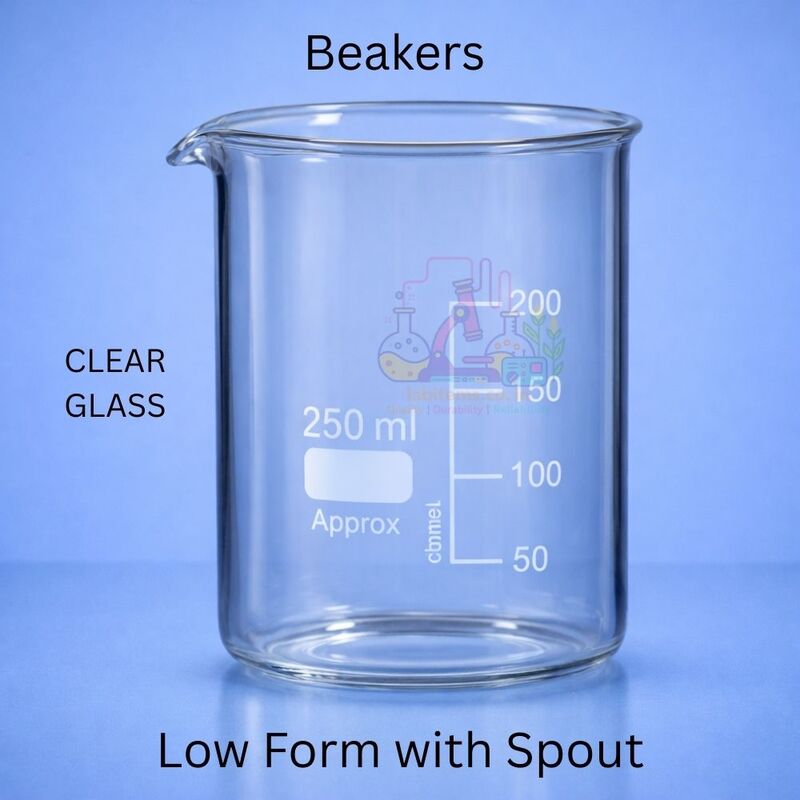 Beakers Low form with spout - CLEAR
