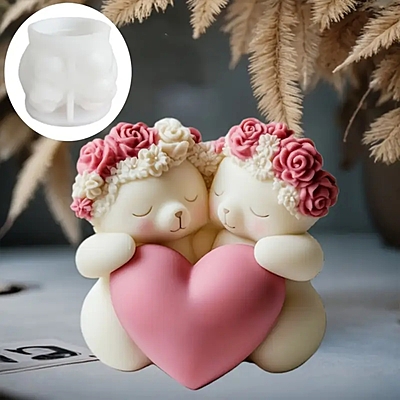 Bear Couple With Love Heart