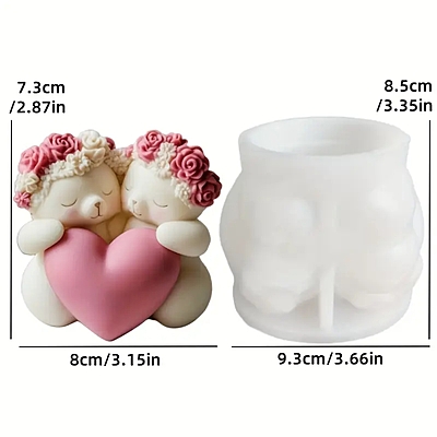 Bear Couple With Love Heart