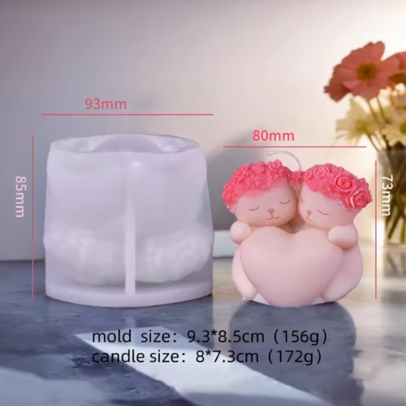 Bear Couple With Love Heart