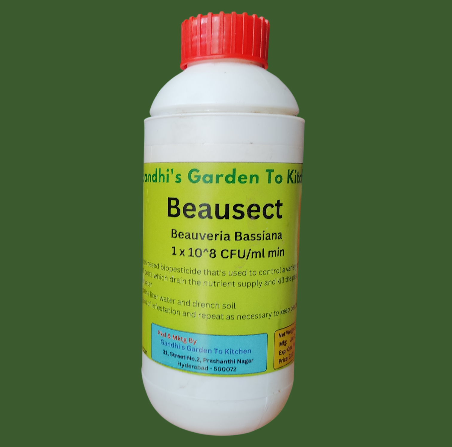 Beausect - Beauveria Bassiana Liquid (1 * 10^8 CFU/ml) - Effective Against Leaf Eating Insects