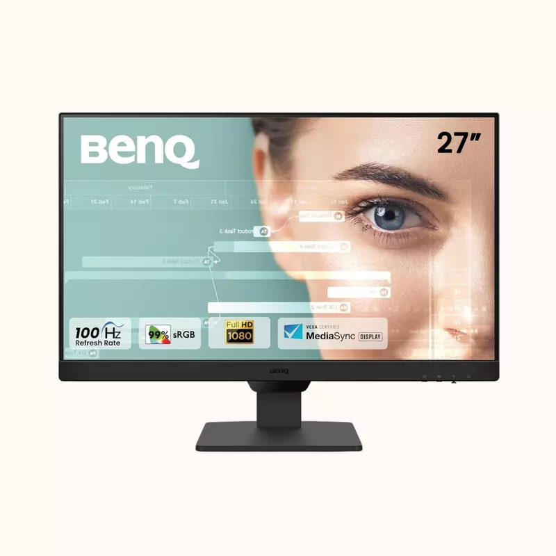 BenQ 27” 1920x1080 FHD 100Hz IPS Eye-Care 99% sRGB Monitor- GW2791