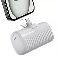 Portronics Power Pebble – 10000mAh 22W Ultra Slim Power Bank (White)