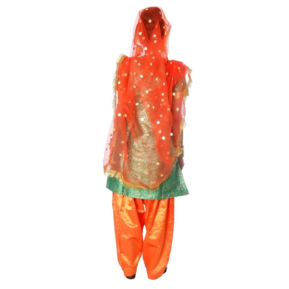 Girls Bhangra Dance Fancy Dress Costume Girls Bhangra Dance Fancy Dress Costume