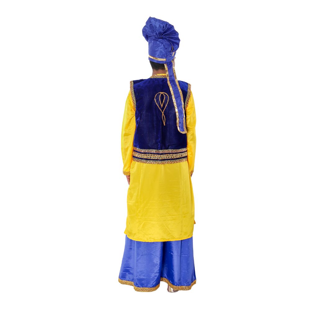 Boys Bhangra Dance Costume Blue & Yellow Boys Bhangra Dance Costume Blue & Yellow