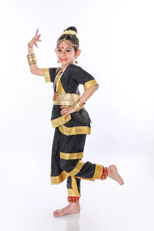 Bharatanatyam Dance Fancy Dress Costume For Girls