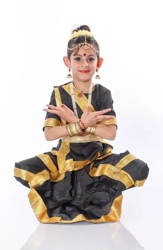 Bharatanatyam Dance Fancy Dress Costume For Girls