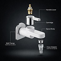 Superb Elite Bib Cock Nozzle With Flange