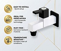 Ludo Pro Long Body Bib Cock With Flange