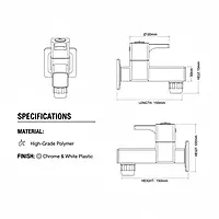 Sparsh Bib cock with Flange