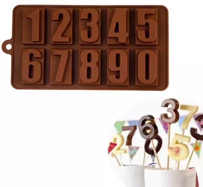 Big Number Silicone Mould