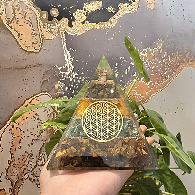 Wealth Resin Pyramid