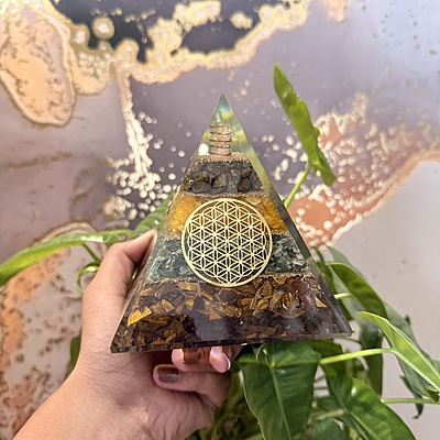 Wealth Resin Pyramid