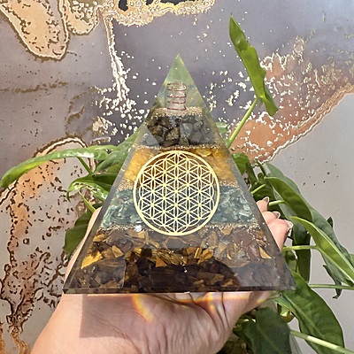 Wealth Resin Pyramid
