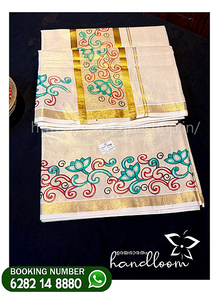 Big-border-kasav-model-print - set-saree-