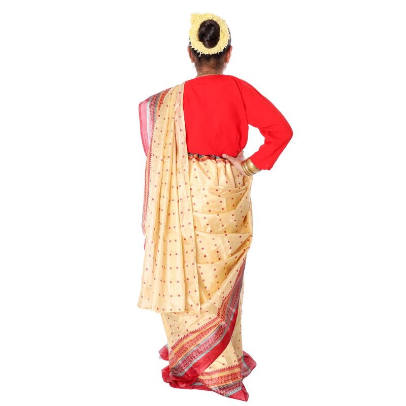 Bihu Dance Saree Fancy Dress Costume