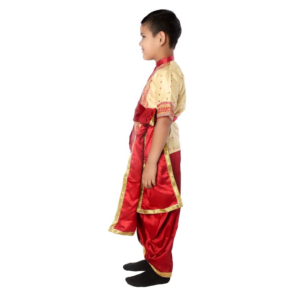 Boys Bihu Dance Fancy Dress Costume Boys Bihu Dance Fancy Dress Costume