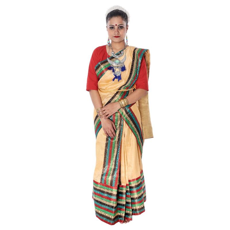 Bihu Mekhla Chador Fancy Dress Costumes