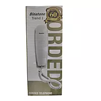 Binatone Trend 1 Corded Landline Phone – Caller ID Support | Clear Audio | Home & Office