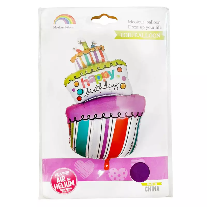 Birthday Cake Foil Balloon