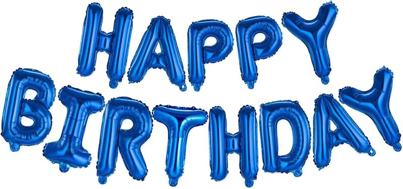 Birthday Foil Banner (Blue)