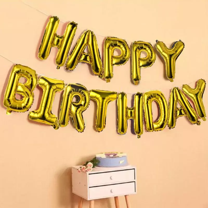 Birthday Foil Banner (Gold)