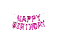 Birthday Foil Banner (Pink)