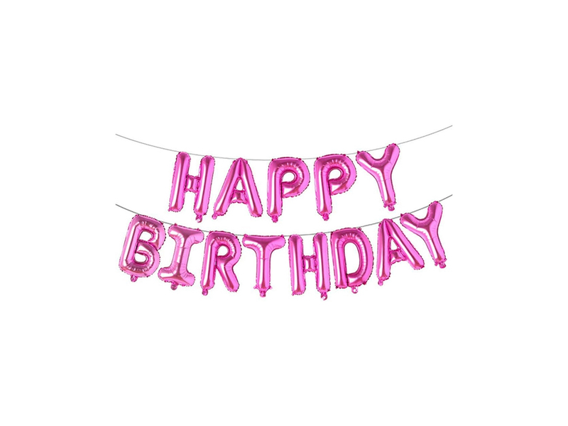 Birthday Foil Banner (Pink)