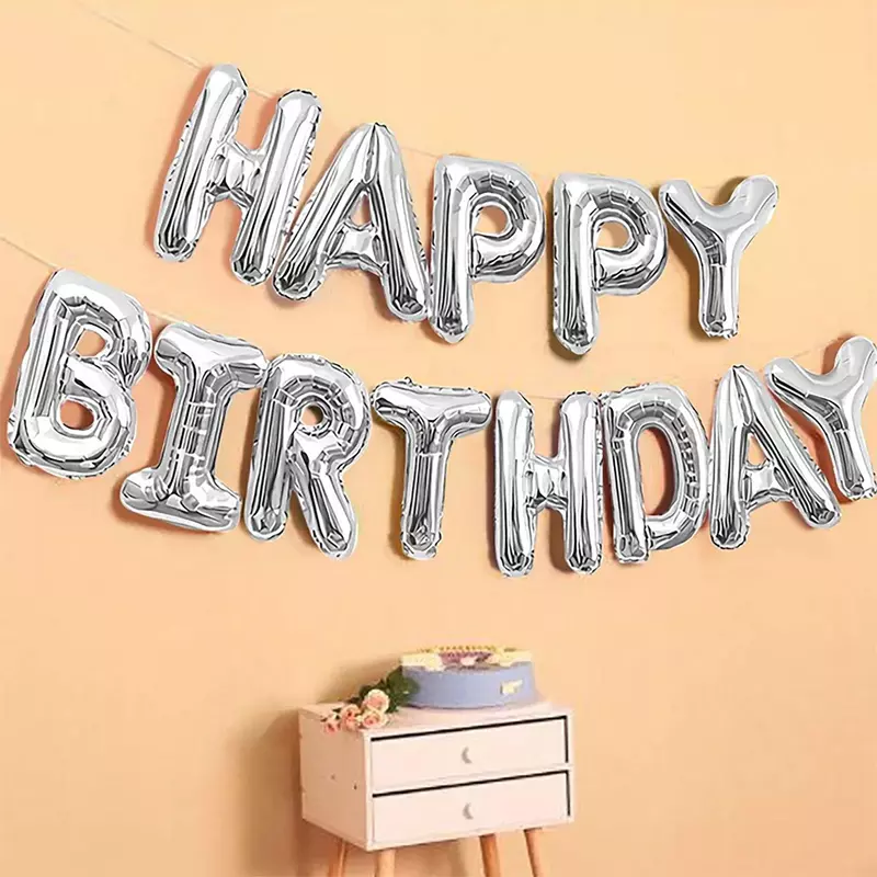 Birthday Foil Banner (Silver)