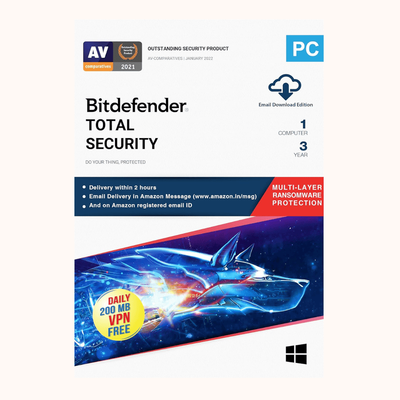 BitDefender Total Security (1pc) ESD (Qty-100+) (for OEM Bundling)