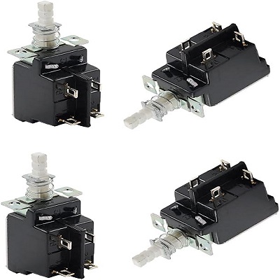 Black 4-Pin KDC Power Switch Compact, Durable, White Knob, without screw Design, Standard Operating Temperature, Ideal for Power Control Applications Black 4-Pin KDC Power Switch Compact, Durable, White Knob, without screw Design, Standard Operating Temperature, Ideal for Power Control Applications