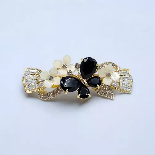 Black Butterfly Barrette