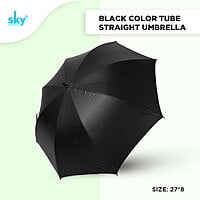 Black design Color Tube Straight Umbrella | (Pack of 6pcs) | INR 340/piece Black design Color Tube Straight Umbrella | (Pack of 6pcs) | INR 340/piece