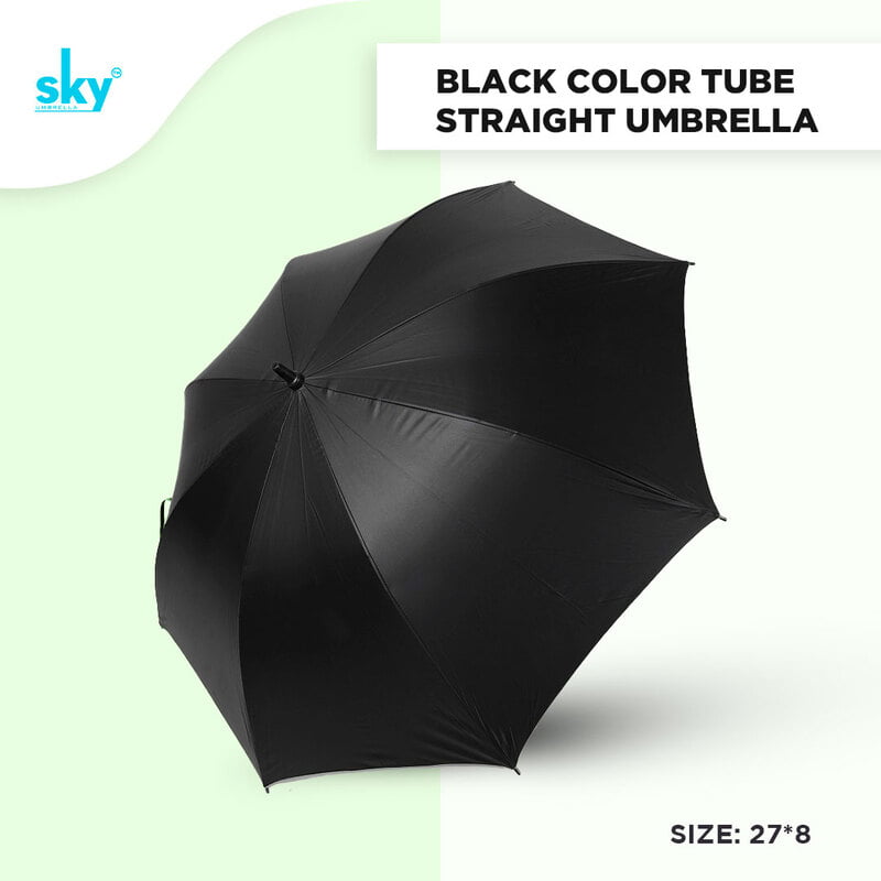 Black design Color Tube Straight Umbrella | (Pack of 6pcs) | INR 340/piece Black design Color Tube Straight Umbrella | (Pack of 6pcs) | INR 340/piece