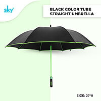 Black design Color Tube Straight Umbrella | (Pack of 6pcs) | INR 340/piece Black design Color Tube Straight Umbrella | (Pack of 6pcs) | INR 340/piece