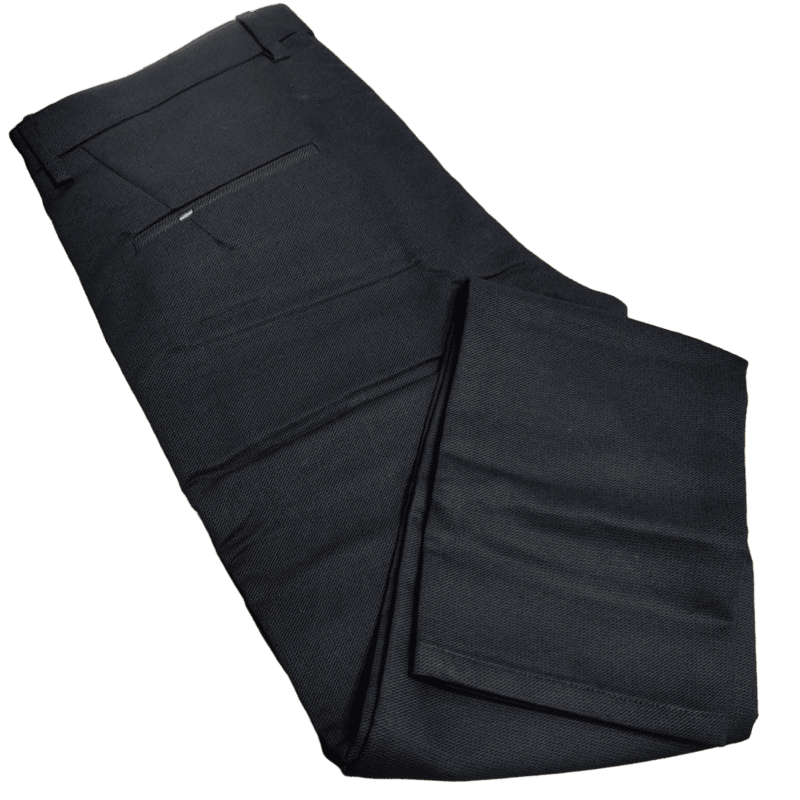 Black Self Design Pant