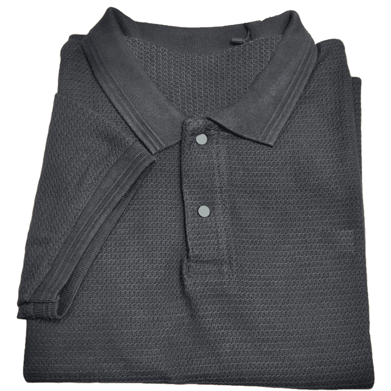 Black Self Design Tshirt