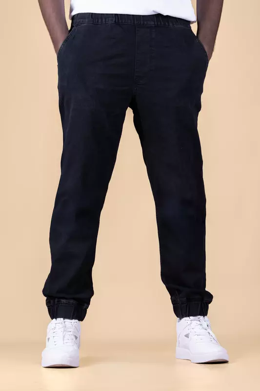 Men's Denim Joggers - Grey