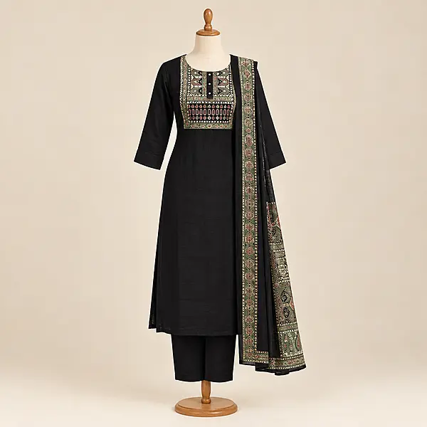 14jdblack kurthi set