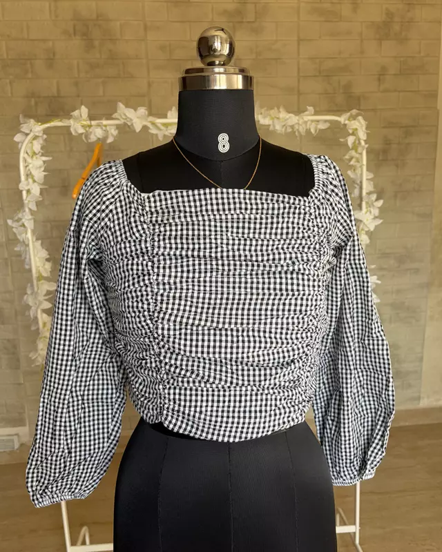 Gingham Crop Top