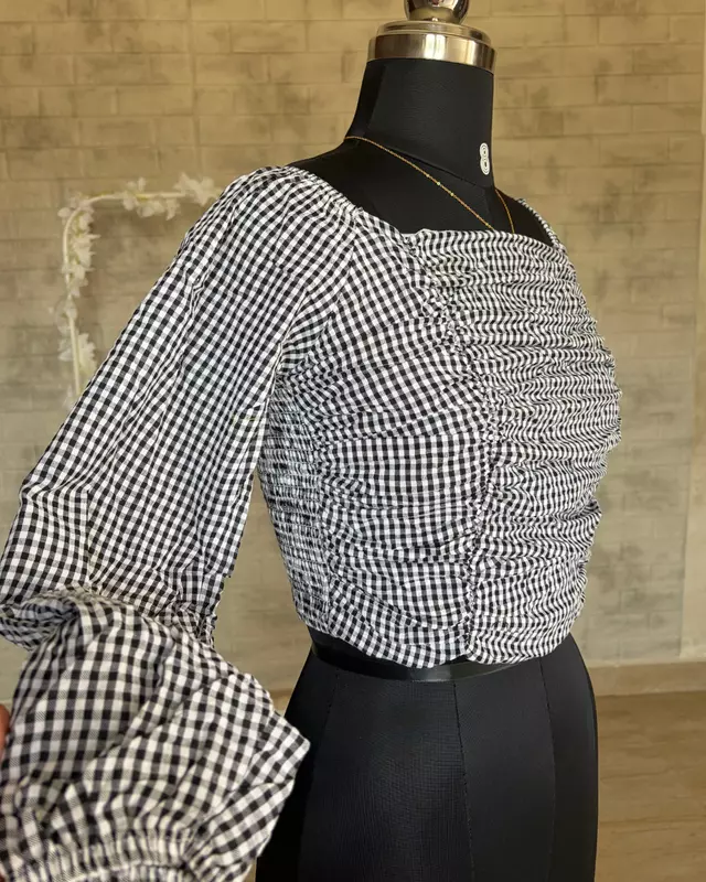 Gingham Crop Top