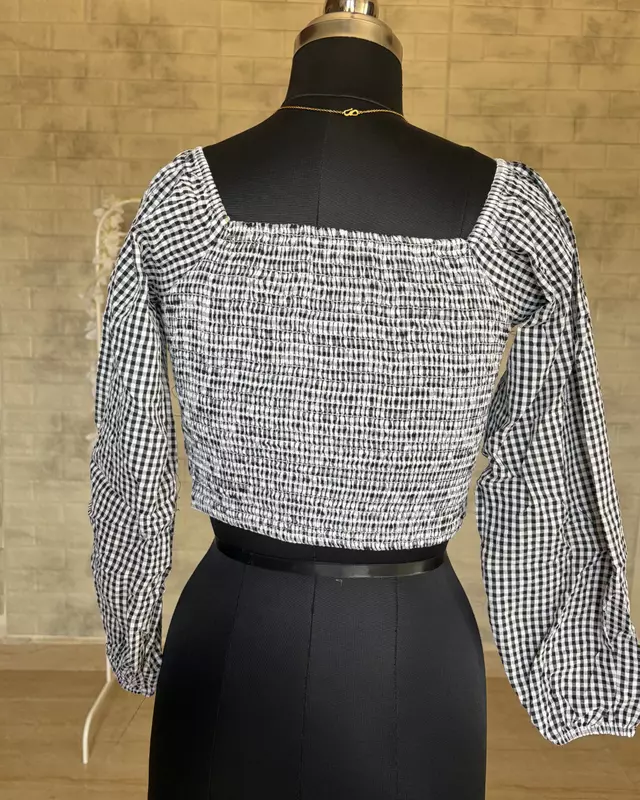 Gingham Crop Top