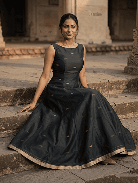 Chandrika - చంద్రిక ( Narayanpet Cotton Gown material )